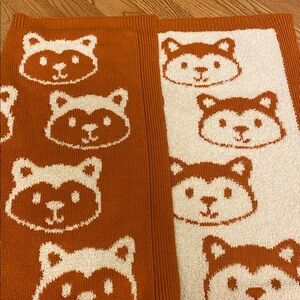 Little Miracles Sherpa Minky Fox  Blanket